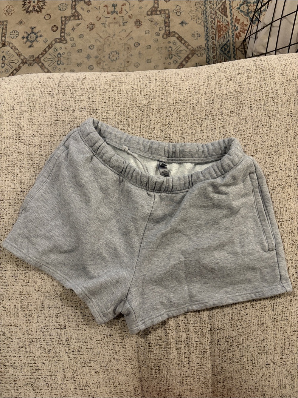SKIMS Light Gray Sweat Shorts
